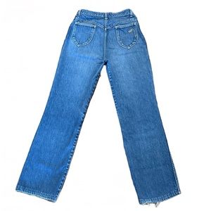 Vintage Stunts High-Waist Straight Leg Mom Jeans – Heart-Shaped Back Pockets
